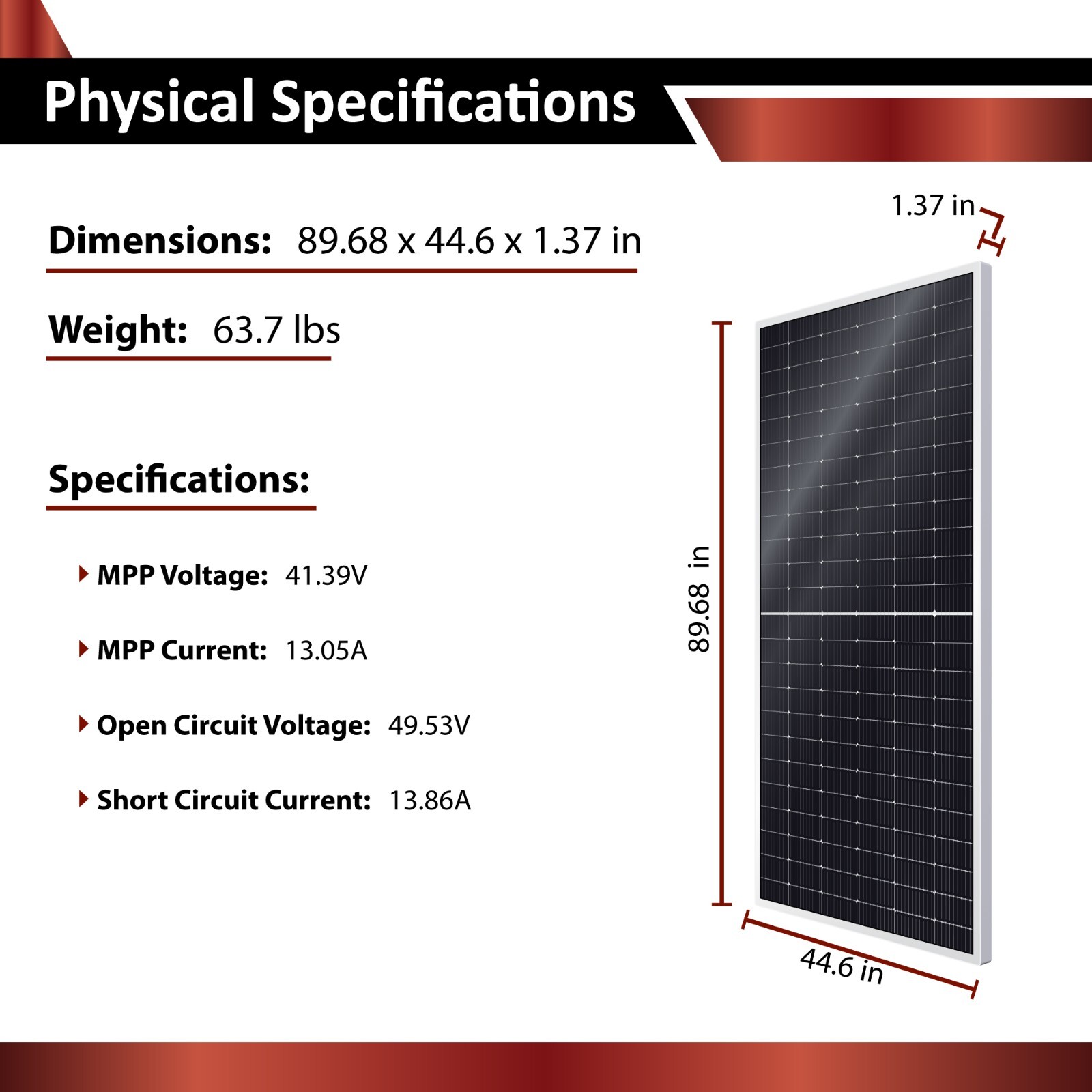 *31pack of 540W=16740W 1 Pallet of Bifacial Monocrystalline Solar Panel 500Watt*