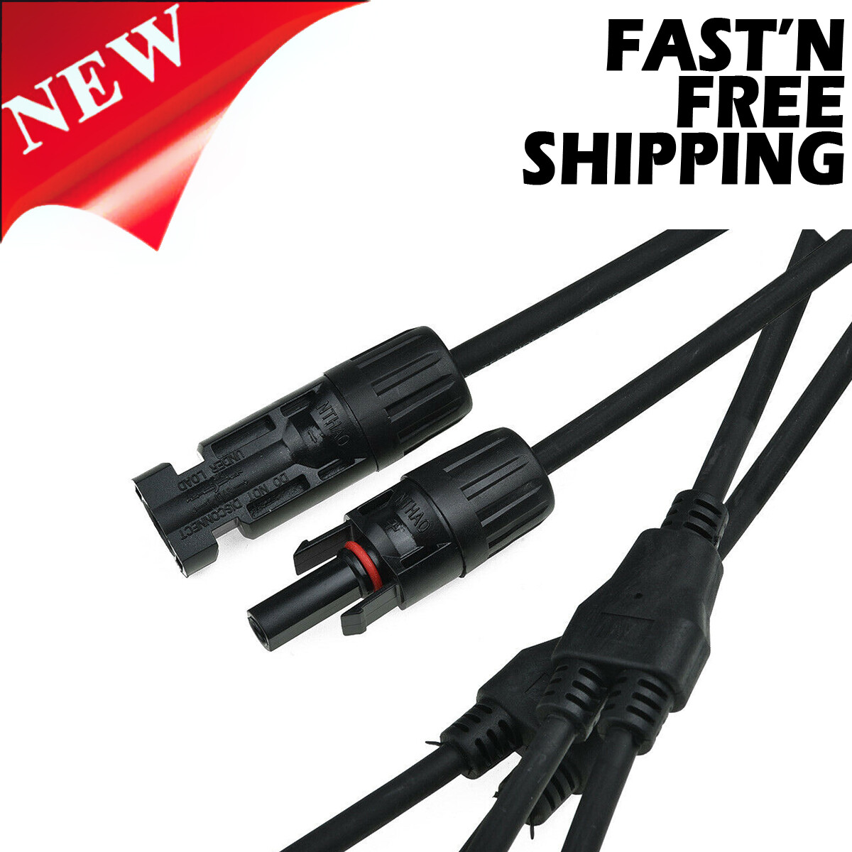Y-Branch & Solar Panel Cable Adapter for Solar Panel Generator Charge Controller