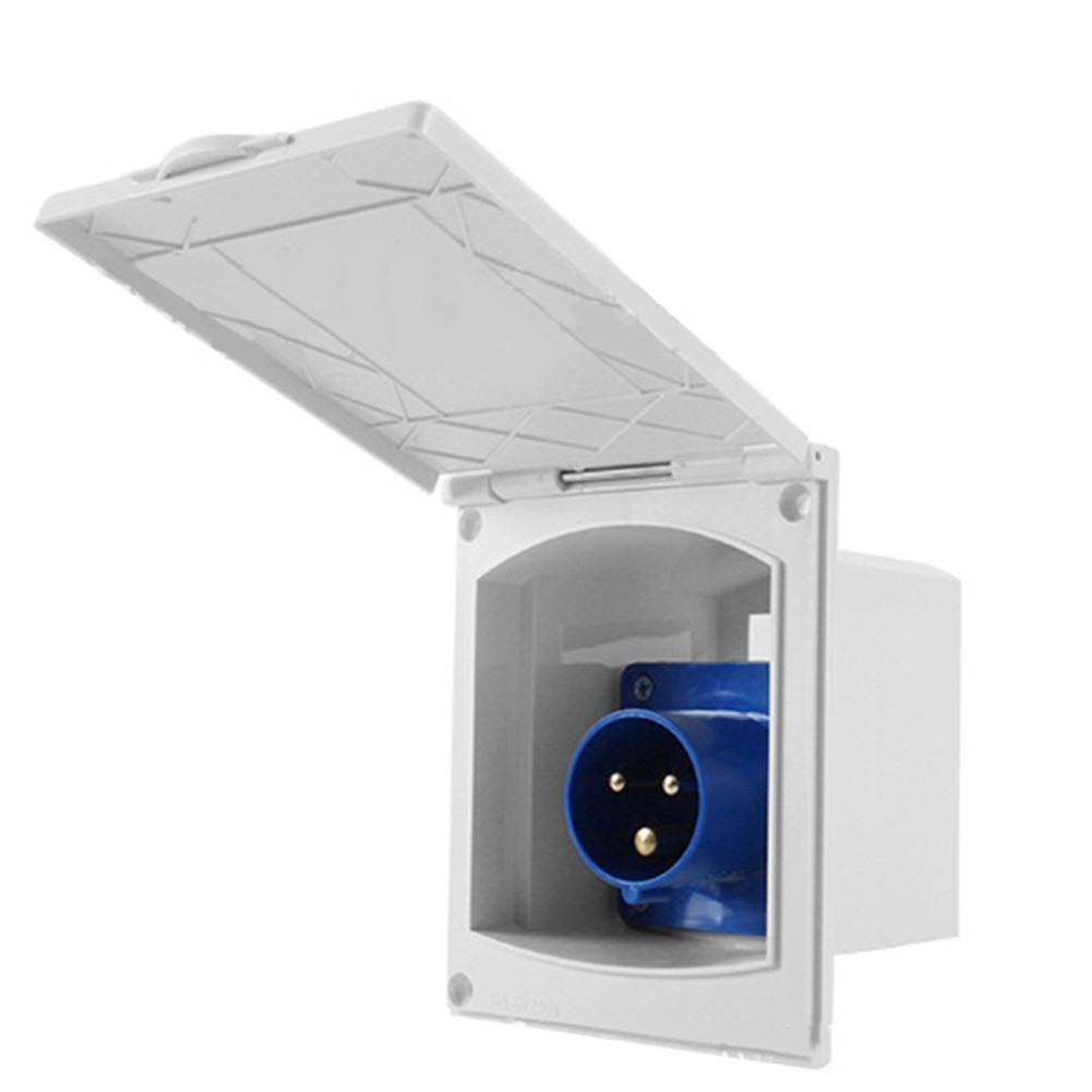 External 16A Waterproof Socket for RV and Camper Power Input 220V 250V