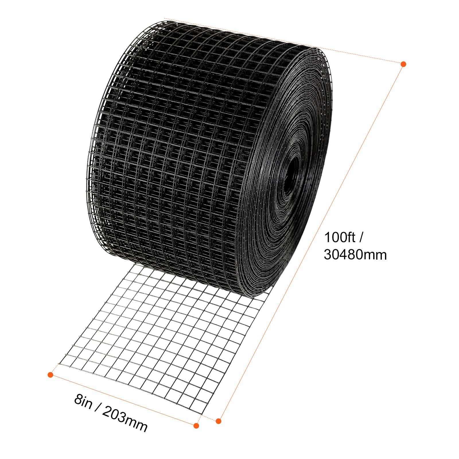 Rust-Resistant Solar Panel Bird Guard: 8″×100ft, 1/2″ Mesh, PVC Coating