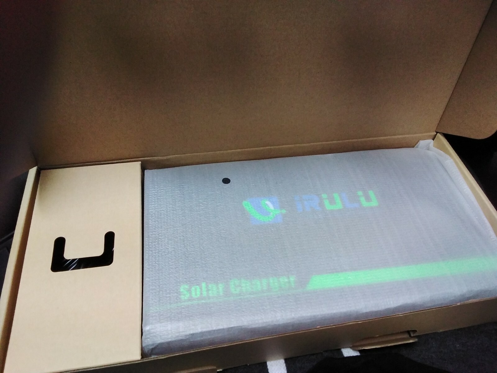 iRULU 21W Foldable Dual-USB Port Solar Charger Bag for Camping Traveling Hiking