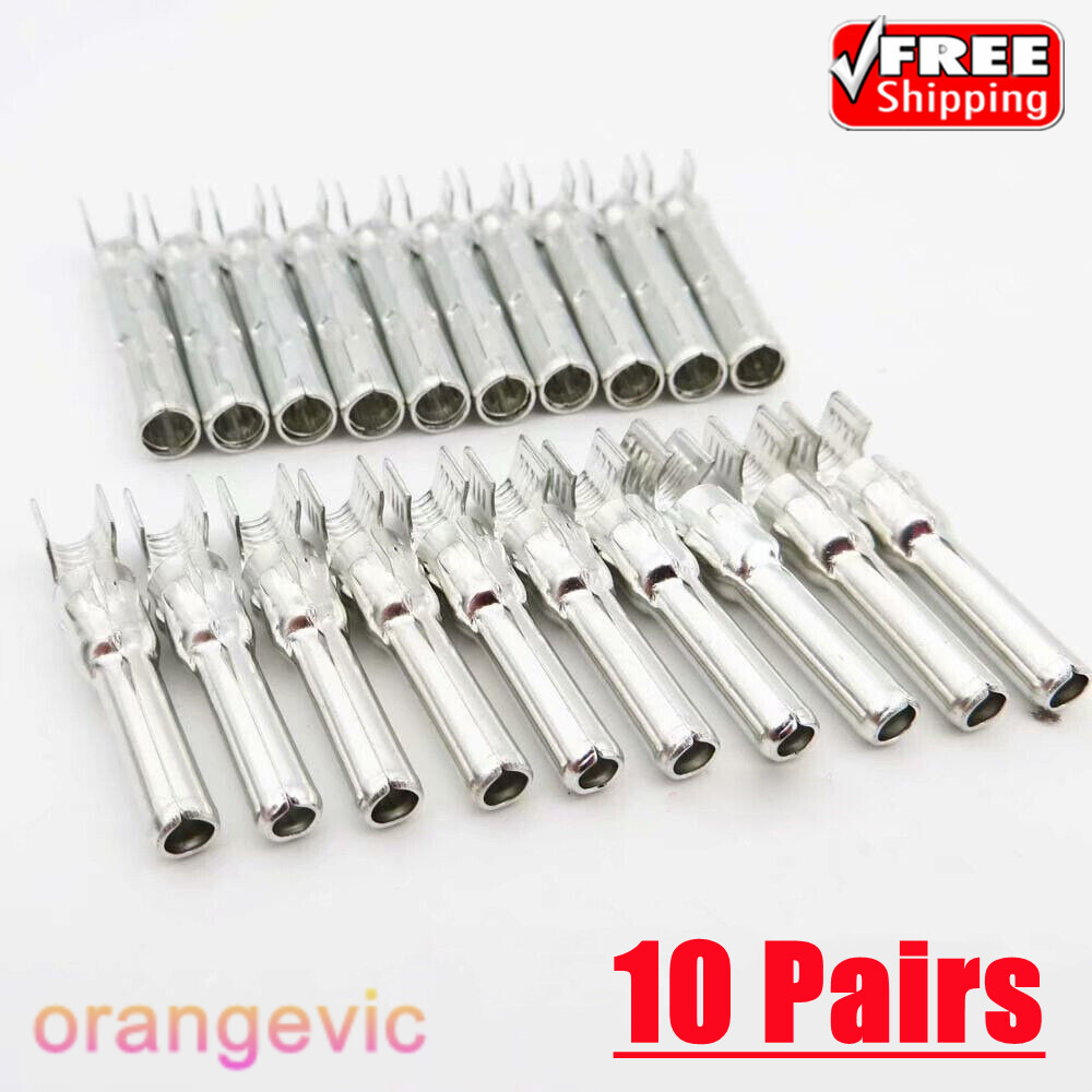 10 Pairs Solar Connector Inner Core Compatible Terminal Pins 30A Male Female Set