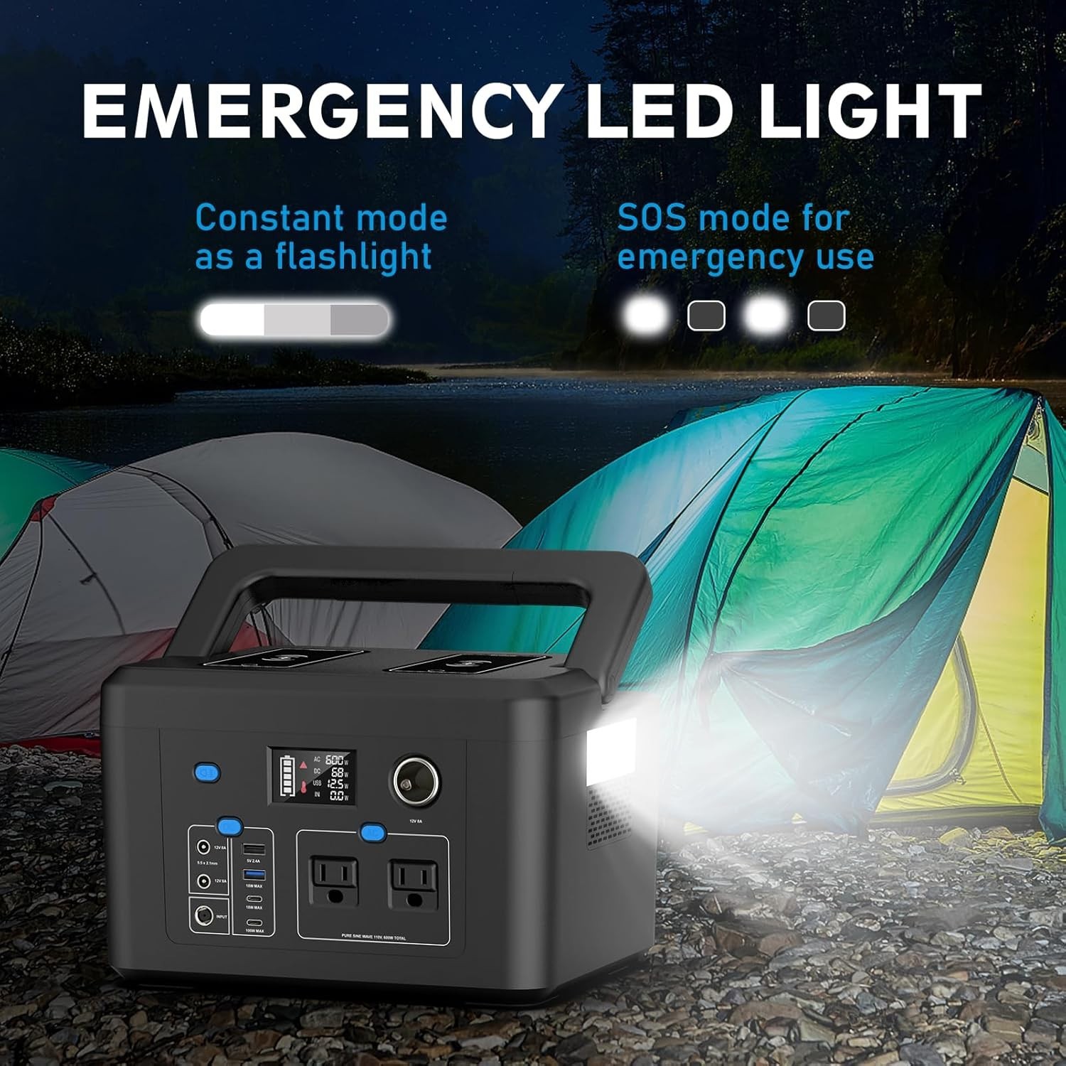 Emergency Power Supply with Wireless Charging Capability//
