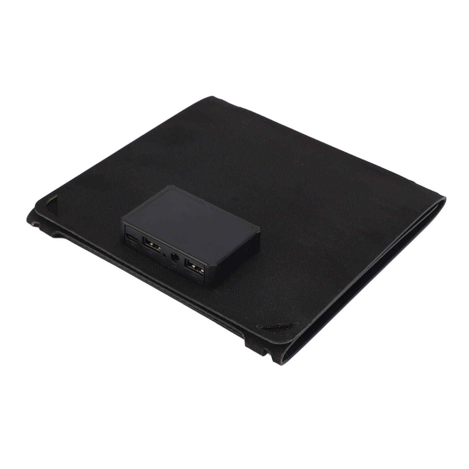 21W Portable Solar Panel Foldable Dual USB Charger Black For Phone Power Station