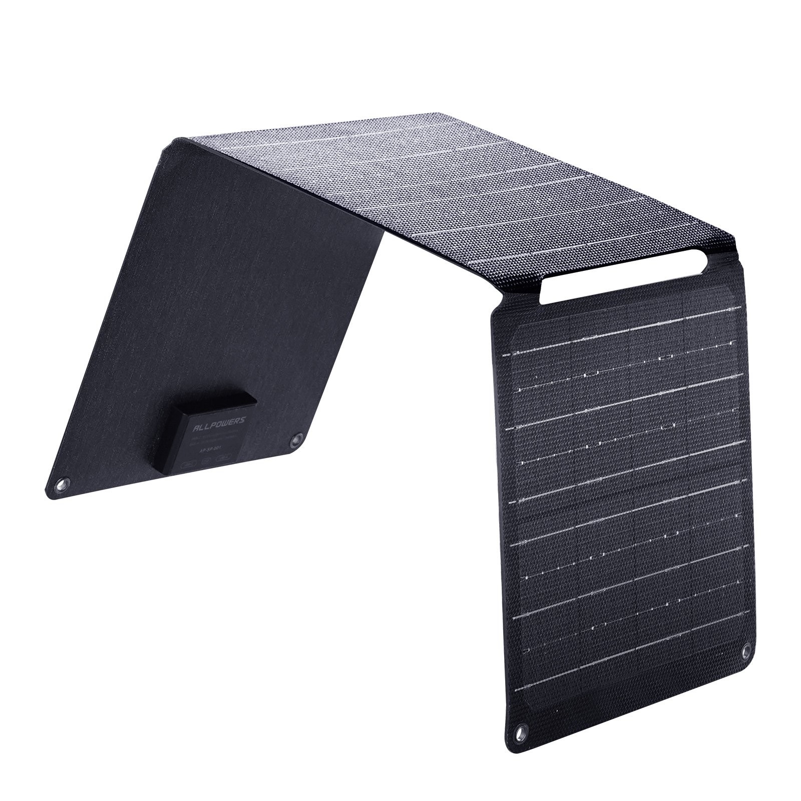 5V 21W Foldable Solar Panel Charger USB-C & USB-A Output for Phones Power Bank