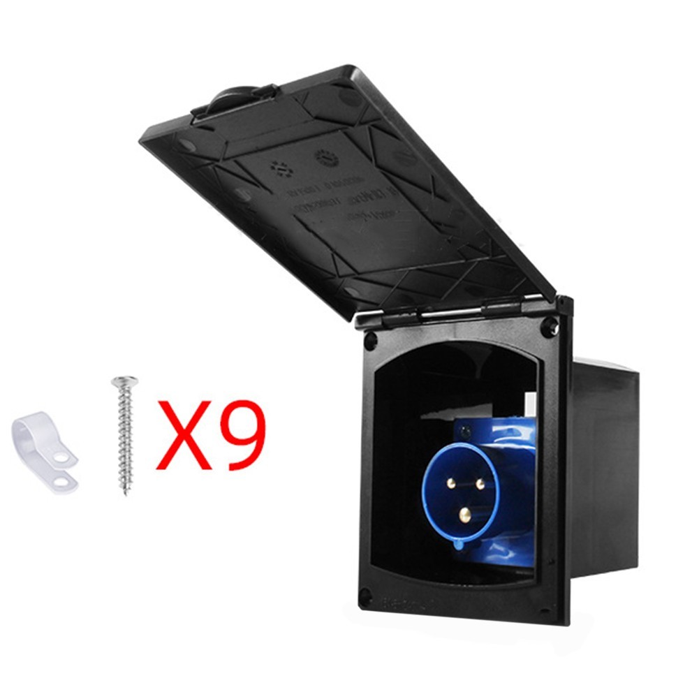 External 16A Waterproof Socket for RV and Camper Power Input 220V 250V
