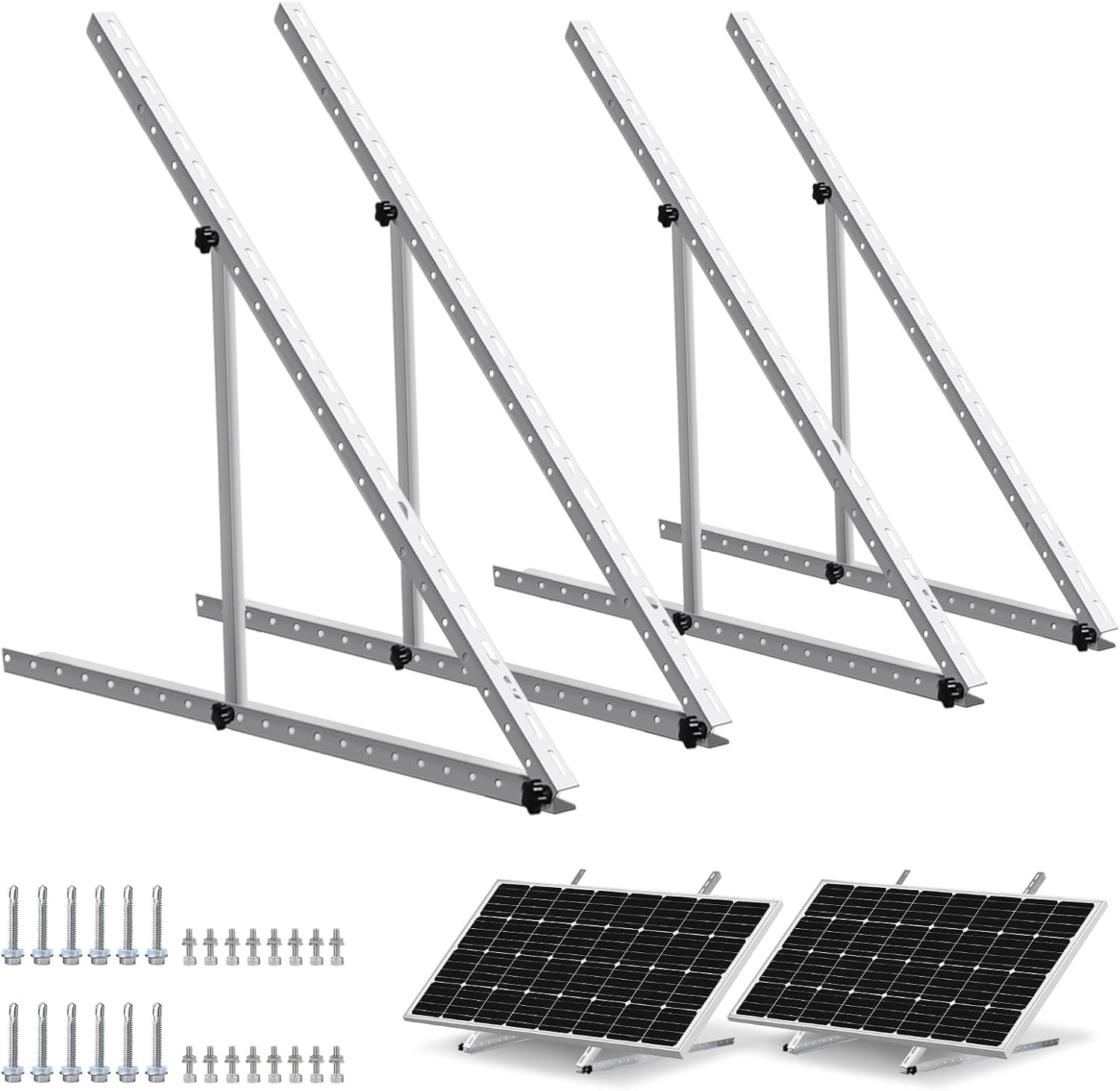 2 Sets 45Inch Solar Panel Mount Brackets Adjustable Tilt Mount Brackets, Suitabl