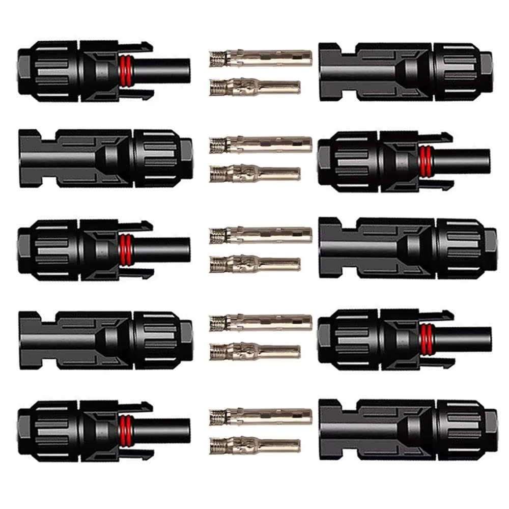5 Pairs/Lot Solar Connectors with 2Pcs Spanner Waterproof Solar Panel Connector