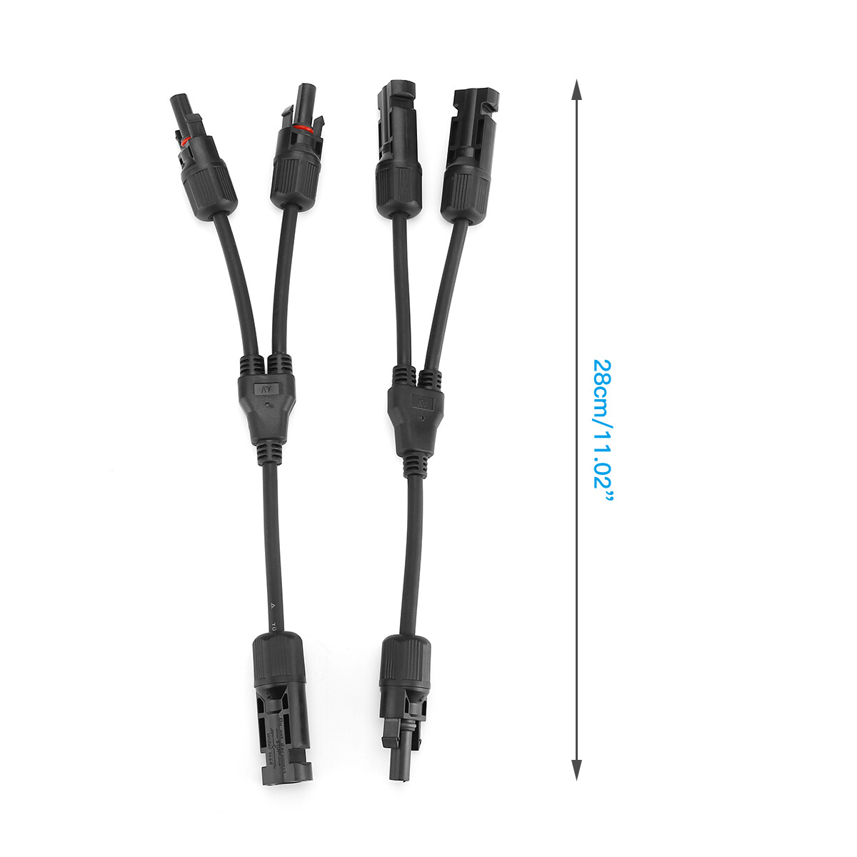 Solar Panel Connectors Y Branch Parallel Adapter Cable Wire Plug Tool Kit B6