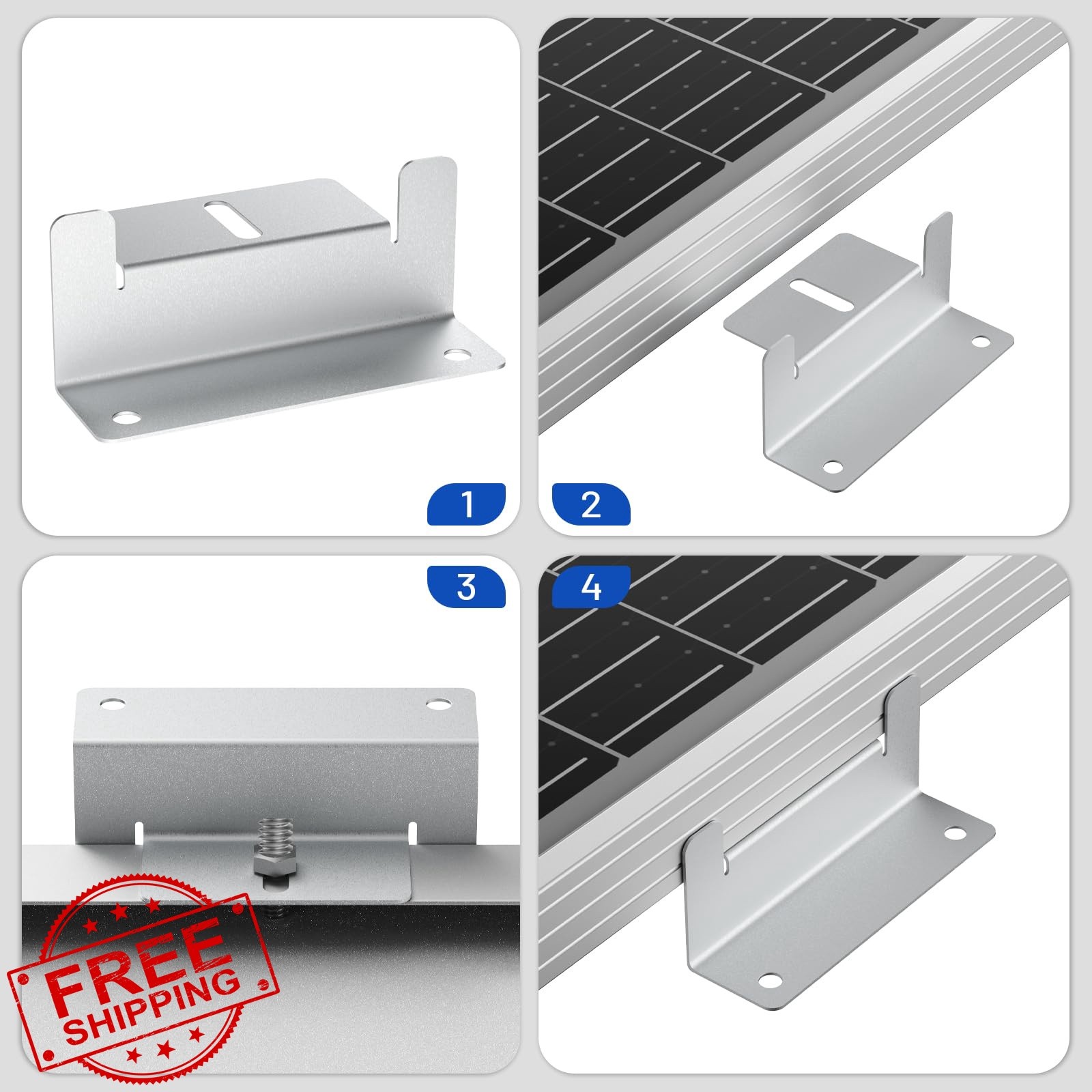 AeternaSol Solar Panel Mounting Brackets 1Set