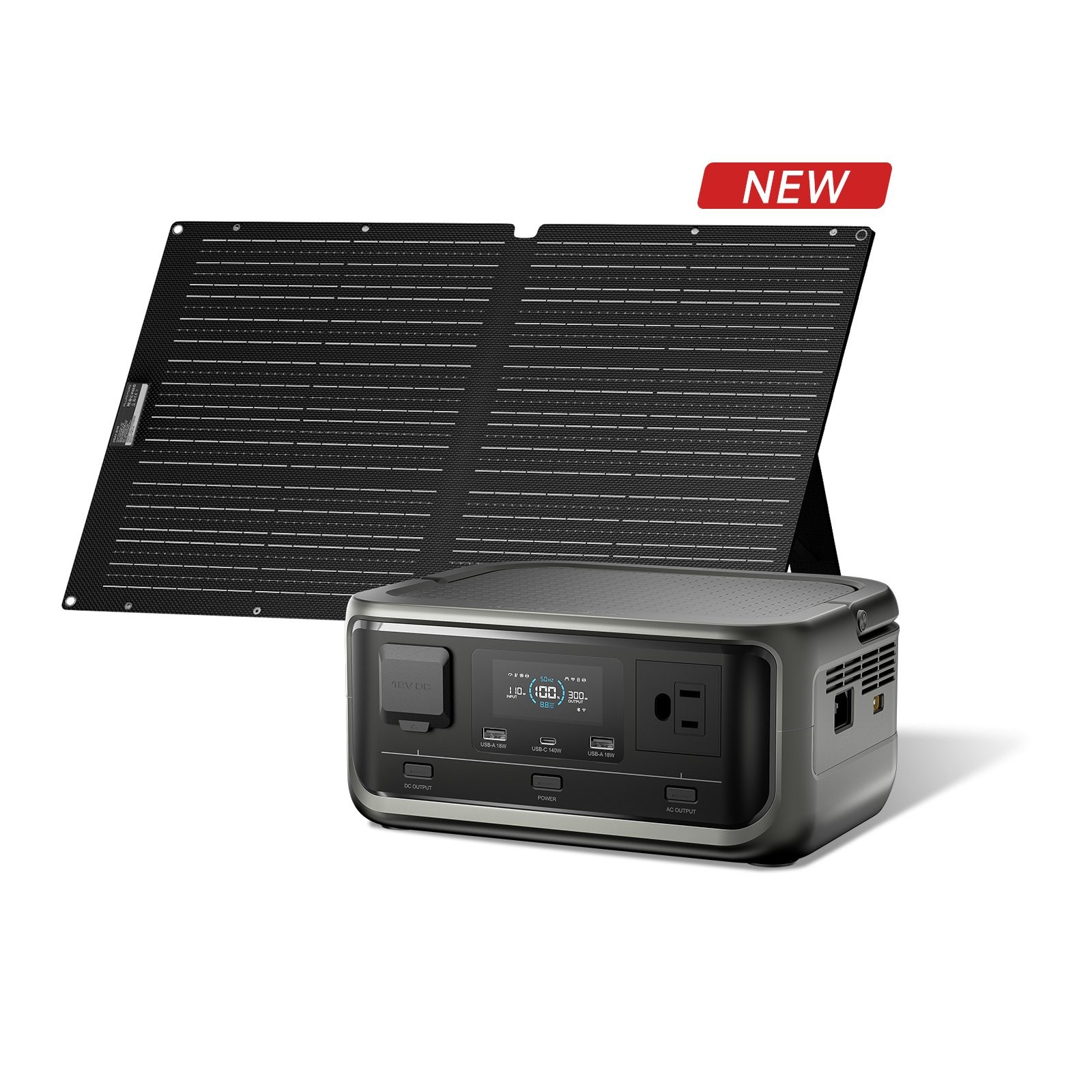 ALLPOWERS P300 300W 256Wh Portable Power Station AC DC Solar Panel Kit Optional