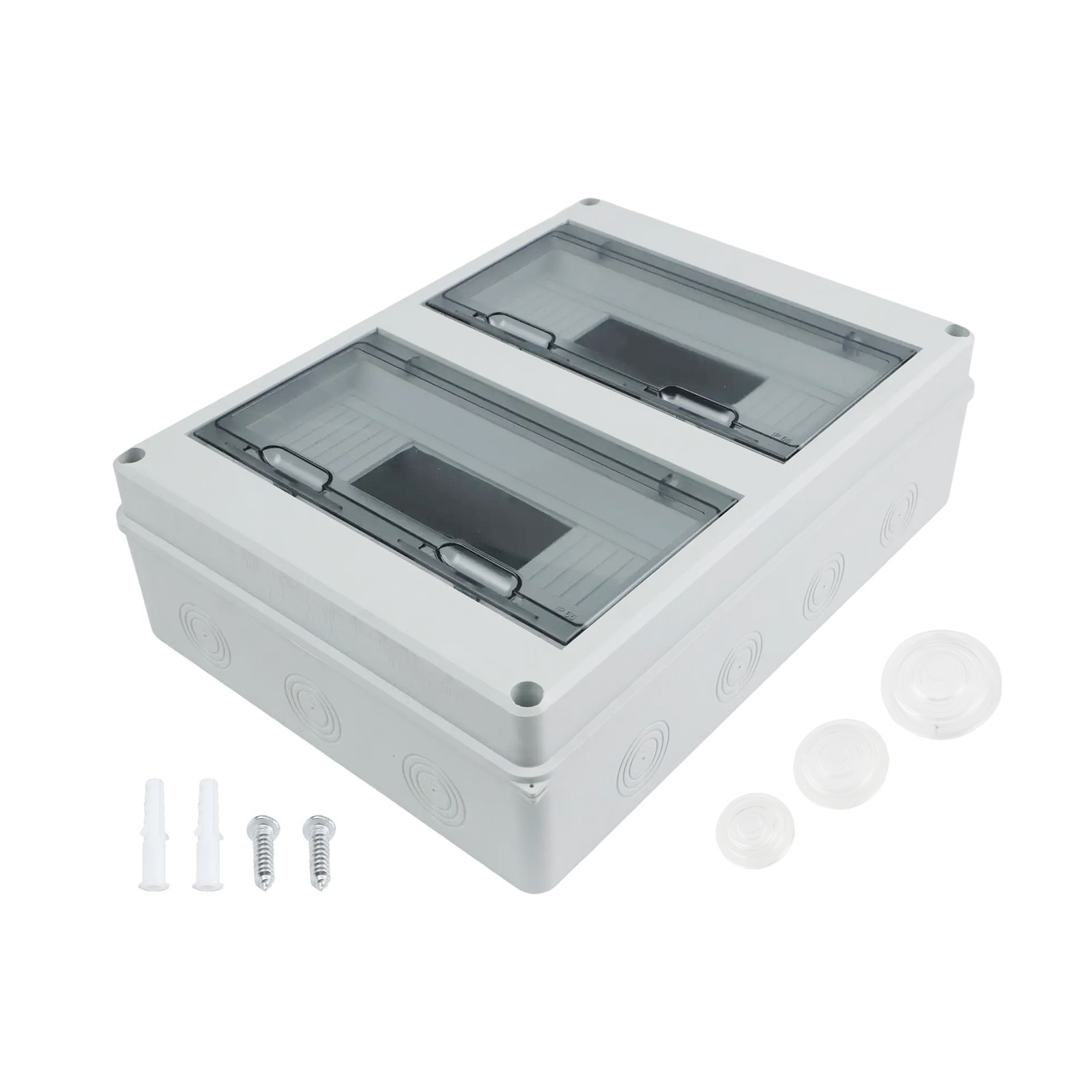 Assured ABS Plastic Distribution Box Featuring a Total of 24 Circuits Available