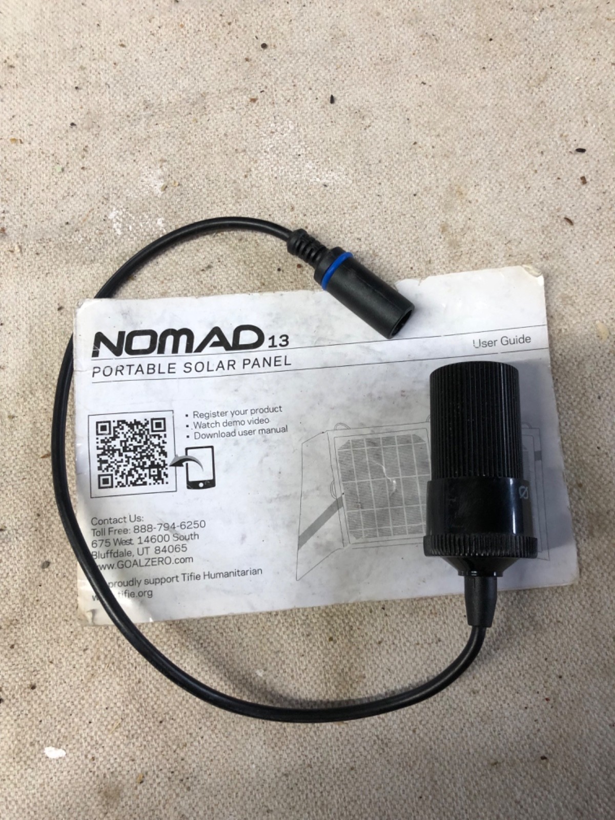 GoalZero Nomad 13 solar panel