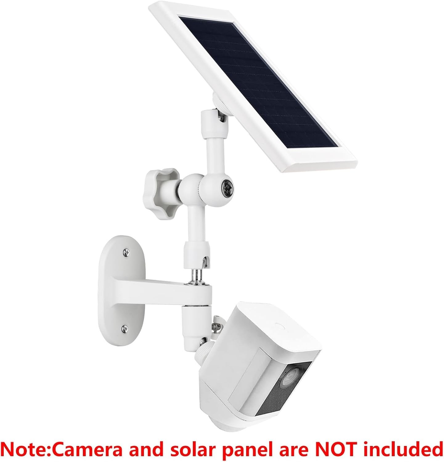 Wall Mount Bracket for Solar Panel and Security Camera with 360-Degree Rotation