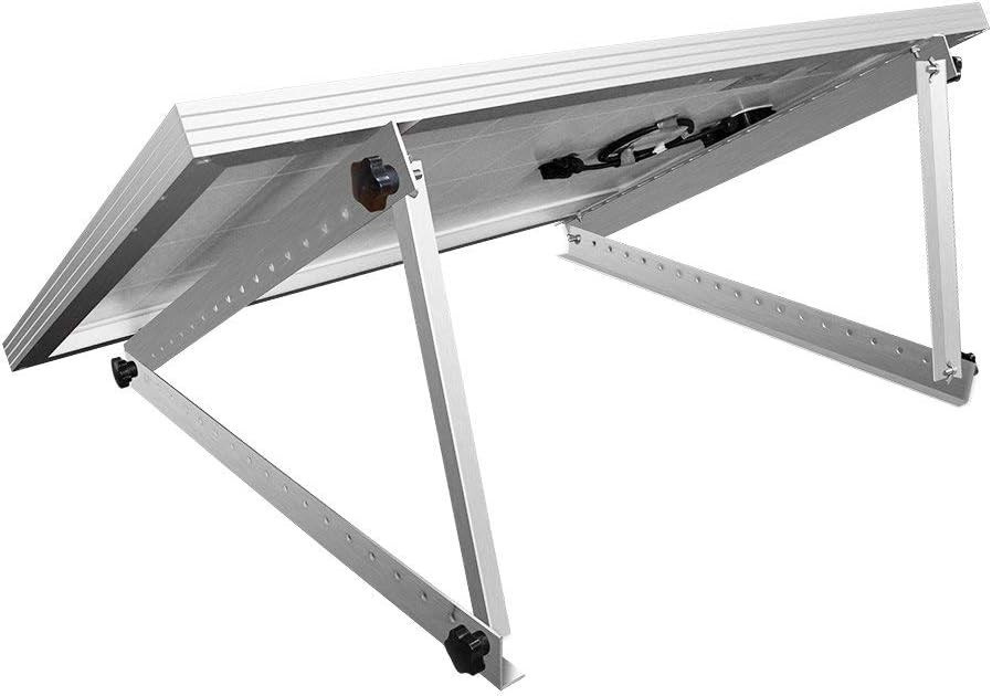 Compact 28in Solar Panel Mounting Brackets with Foldable Legs for Any Surface