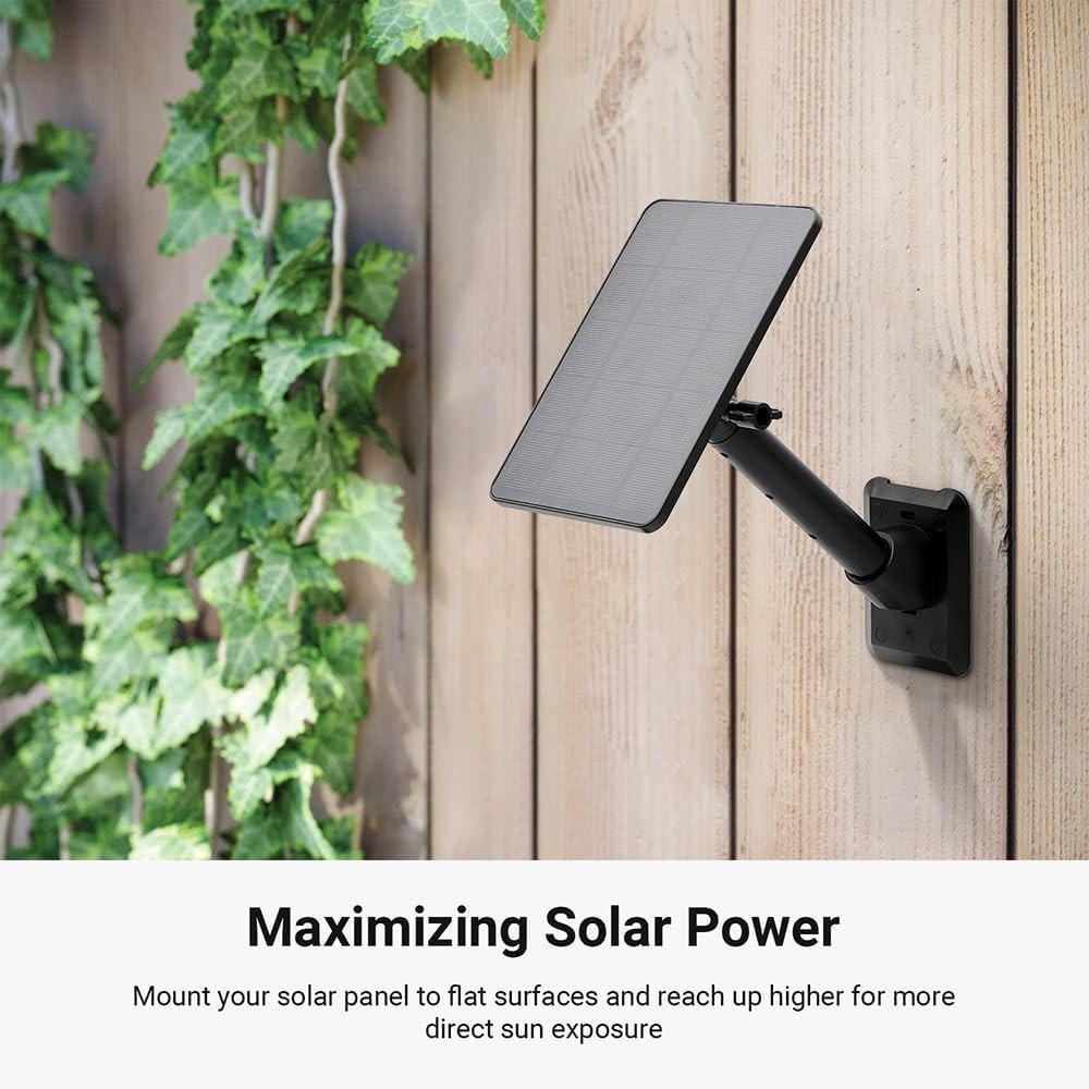 Universal Solar Panel Wall Mount Adjustable, Extended, for Ring Arlo Wyze
