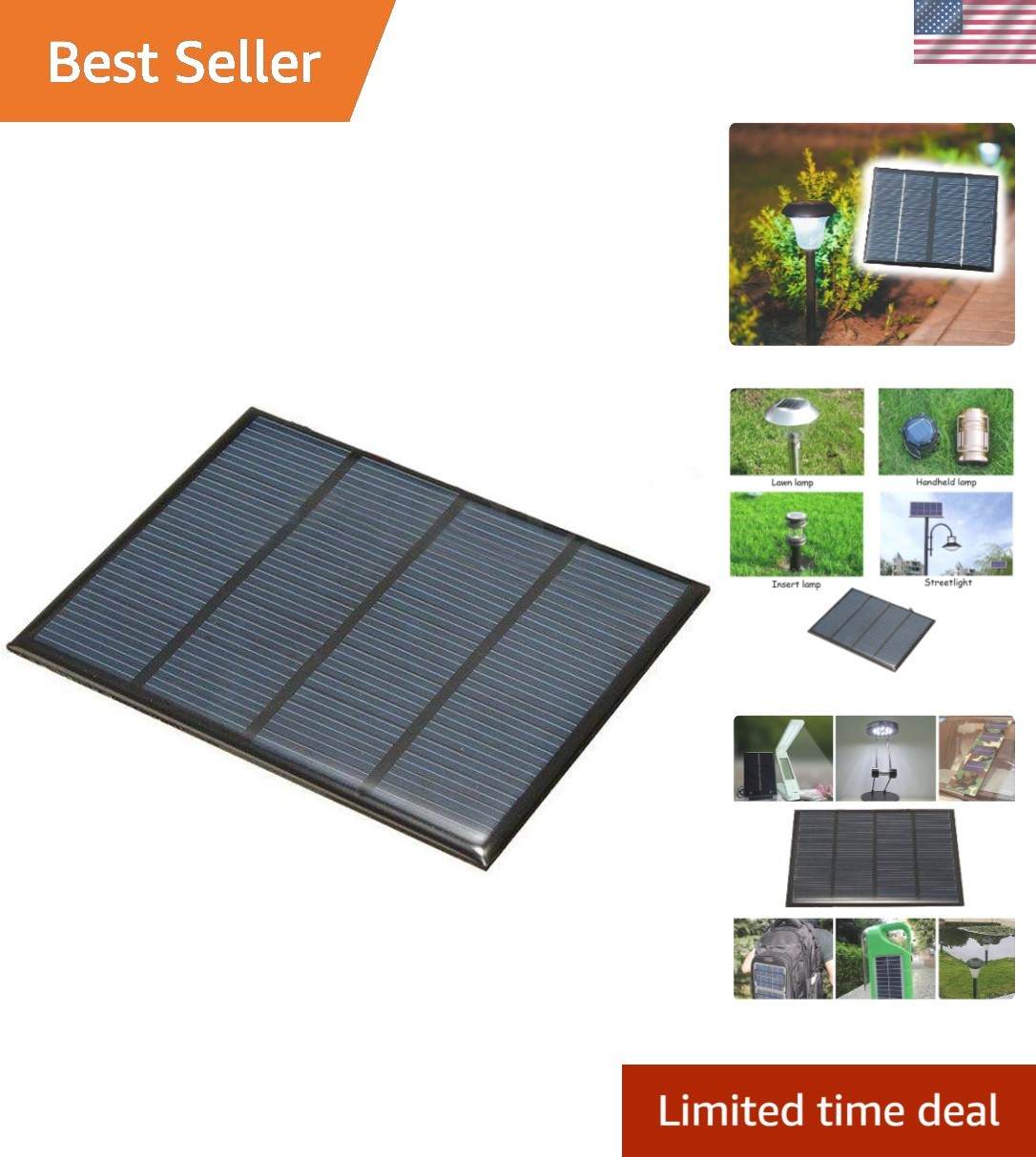 High Efficiency 1.5W 12V Solar Panel Cell Module – Compact & Lightweight Design