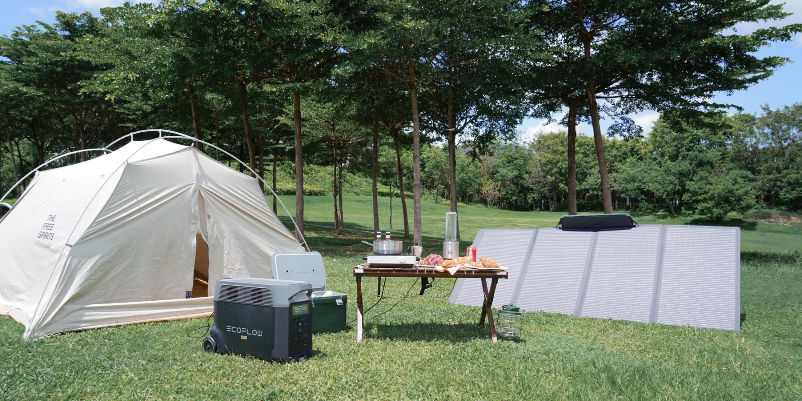 EcoFlow 400W Solar Panel Self-supporting, Waterproof Smart Outdoor Solar Kit