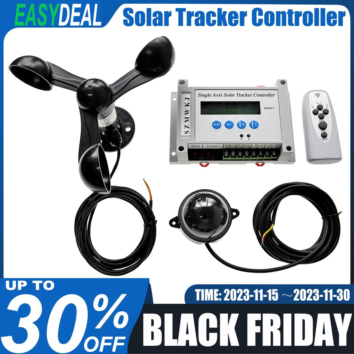 Solar Panel Auto Tracking Single Axis Electronic LCD Solar Tracker Controller EL