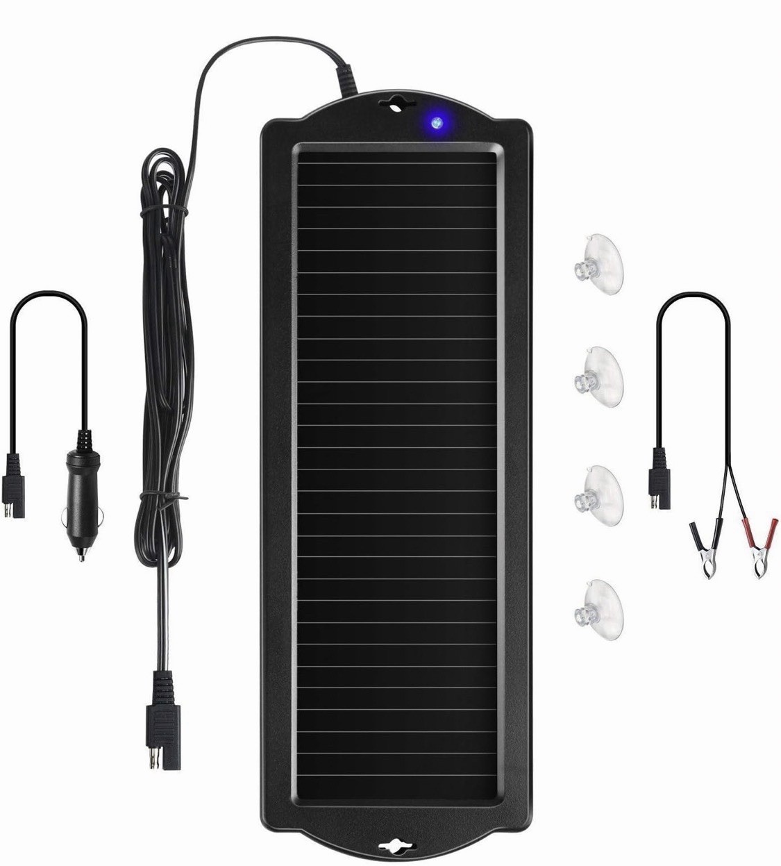 Battery Maintainer Solar Charger 12V Tender Car Trickle Motorcycle Boats Trucks