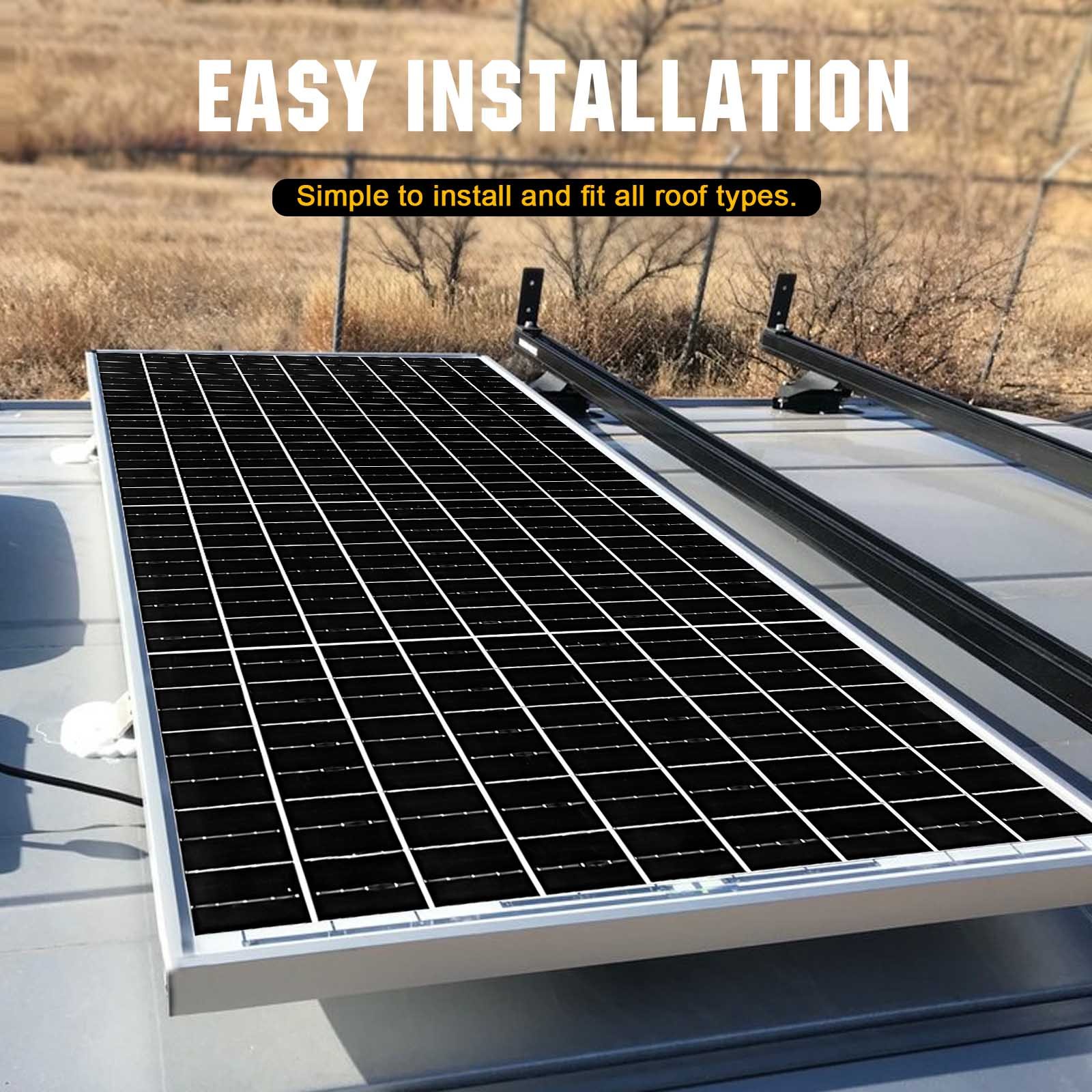 100W Solar Panel High Efficiency Mono Solar Module For RV Camping Caravan Home