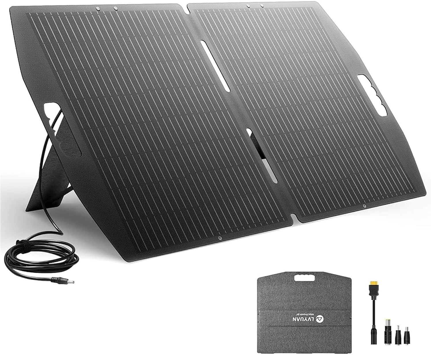 100W Portable Solar Panel for Power Station, Foldable Solar Panel 23.5% Mono Cel