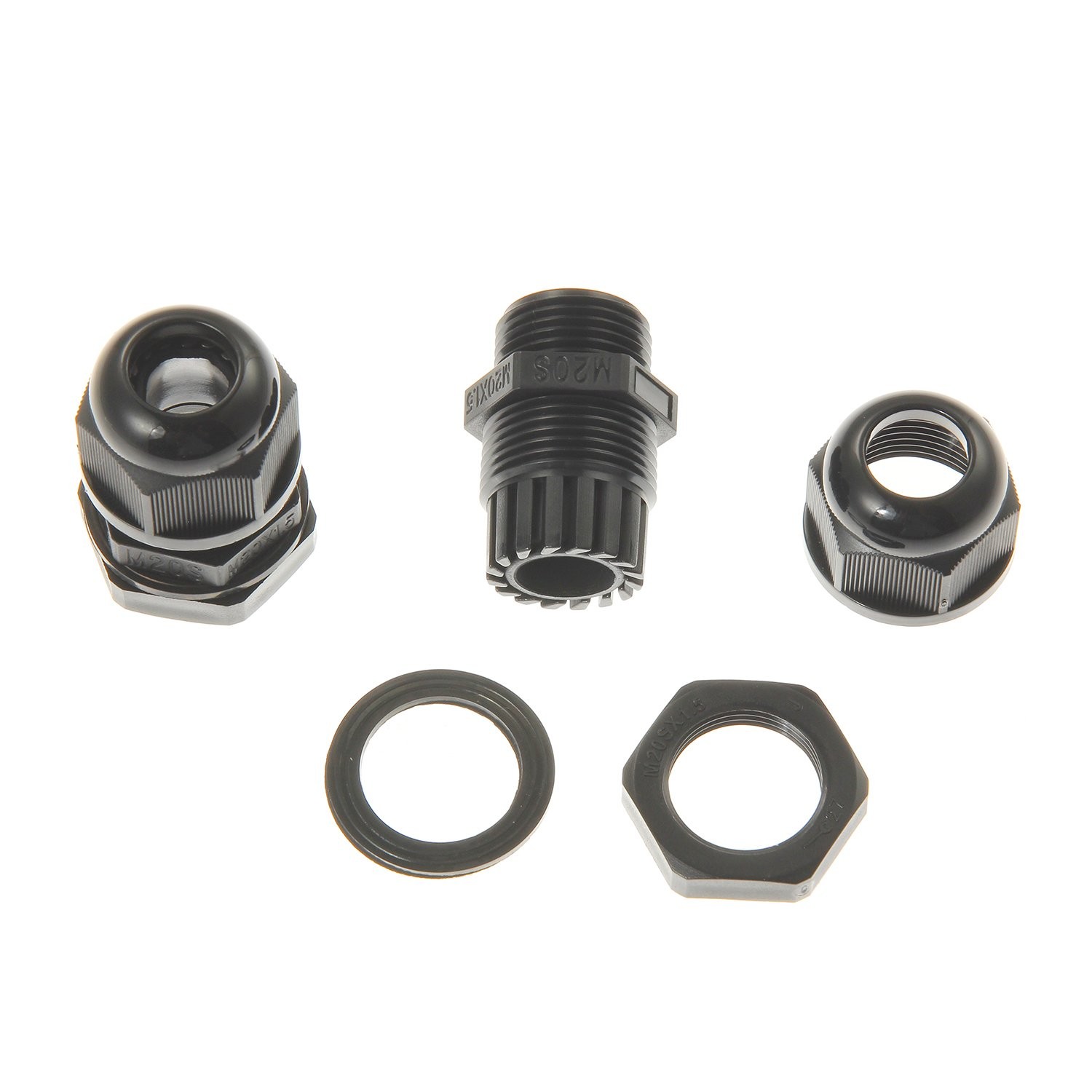 Weatherproof ABS Solar Double Cable Entry Gland,Curved Cable Connector for All C