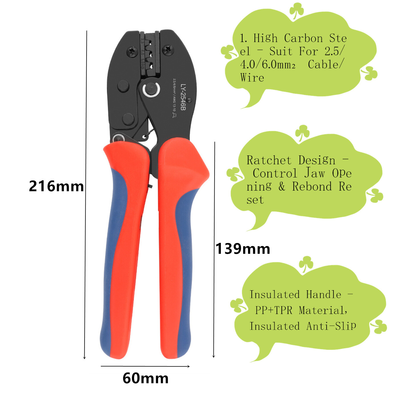 12 Pairs Panel PV Cable Connectors Wire Crimper Pliers Solar Crimping Tools Set